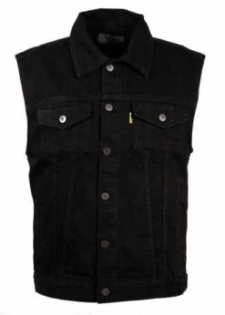 Motorcycle Storehouse Denim Weste Schwarz