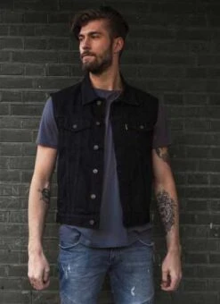 Motorcycle Storehouse Denim Weste Schwarz -Harley Davidson Store 300074v 3