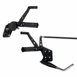 Fußrastenanlage Base Satin Schwarz Cut