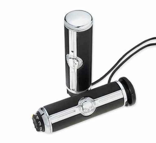 Harley Davidson Lenkergriffe Willie G. Skull Beheizt 1 Harley Davidson Lenkergriffe Willie G. Skull Beheizt