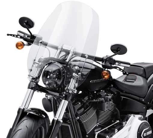 Harley Davidson Wind Splitter Quick-Release Super Sport 19" Windschild, Leicht Getönt & Poliert 2 Harley Davidson Wind Splitter Quick-Release Super Sport 19" Windschild, Leicht Getönt & Poliert – Bild 2