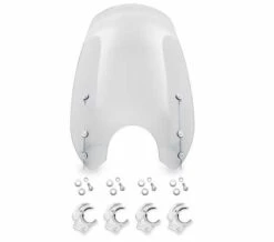 Harley Davidson Wind Splitter Quick-Release Super Sport 19" Windschild, Leicht Getönt & Poliert