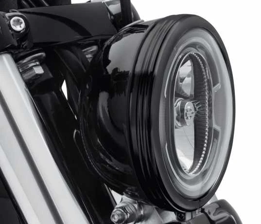 Harley Davidson Defiance Scheinwerfer Zierring 5 3/4" Schwarz 2 Harley Davidson Defiance Scheinwerfer Zierring 5 3/4" Schwarz – Bild 2