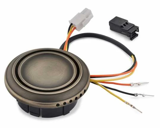 Harley Davidson Brass / Messing LED-Tankanzeige 1 Harley Davidson Brass / Messing LED-Tankanzeige