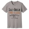 Harley-Davidson T-Shirt Gas & Oil Grau