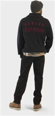 Harley-Davidson Cardigan Staple Schwarz 4 Harley-Davidson Cardigan Staple Schwarz – Bild 4