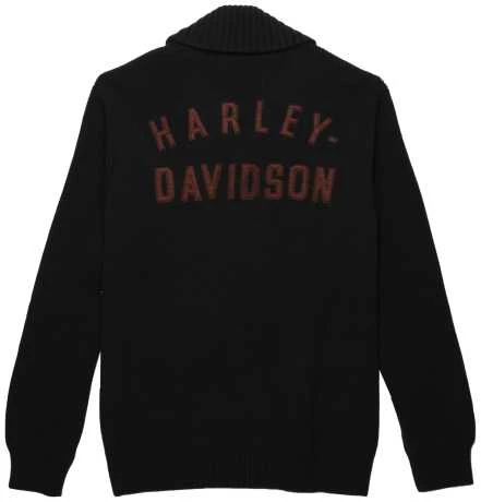 Harley-Davidson Cardigan Staple Schwarz 2 Harley-Davidson Cardigan Staple Schwarz – Bild 2
