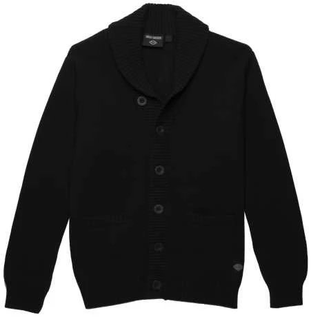 Harley-Davidson Cardigan Staple Schwarz 1 Harley-Davidson Cardigan Staple Schwarz