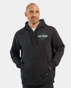 Harley-Davidson Zip Hoodie Bar & Shield Revolution Schwarz 6 Harley-Davidson Zip Hoodie Bar & Shield Revolution Schwarz -Harley Davidson Store 96534 23vm 31