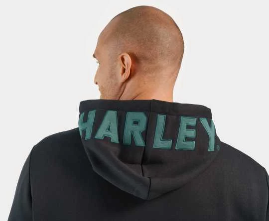 Harley-Davidson Zip Hoodie Bar & Shield Revolution Schwarz 4 Harley-Davidson Zip Hoodie Bar & Shield Revolution Schwarz – Bild 4