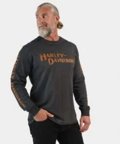 Harley-Davidson Longsleeve Whiplash Schwarz -Harley Davidson Store 96813 23vm 3