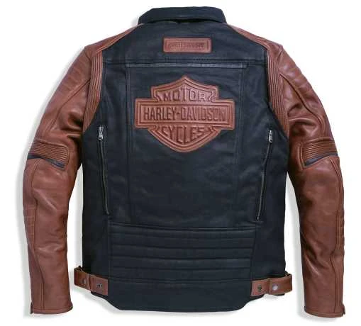 Harley-Davidson Jacke Jester Leder/Armalith Denim 2 Harley-Davidson Jacke Jester Leder/Armalith Denim – Bild 2