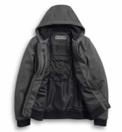 Harley-Davidson Motorrad Zip-Hoodie Arterial Abrasion-Resistant Grau -Harley Davidson Store 98123 20em 31