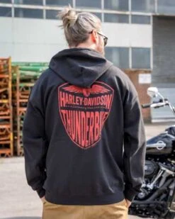 Harley-Davidson Zip Hoodie United Distess Schwarz -Harley Davidson Store r004594v 51
